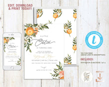 Load image into Gallery viewer, A Little Cutie Birthday Invitation