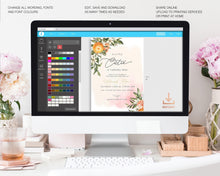Load image into Gallery viewer, A Little Cutie Blush Pink Birthday Invitation