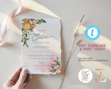 Load image into Gallery viewer, A Little Cutie Blush Pink Birthday Invitation