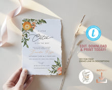Load image into Gallery viewer, A Little Cutie Editable Baby Shower Invitation Set