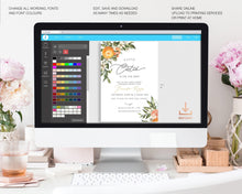 Load image into Gallery viewer, A Little Cutie Editable Baby Shower Invitation Set