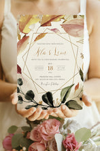 Load image into Gallery viewer, Autumn Leaves Wedding Invitation - AGAVE