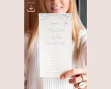 Load image into Gallery viewer, Blue floral Wedding Invitation Suite - NERISSA