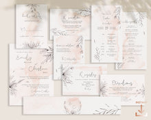 Load image into Gallery viewer, Blush Pink Botanical Wedding Invitation Suite - ROSALIE