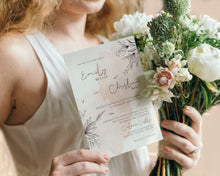 Load image into Gallery viewer, Blush Pink Botanical Wedding Invitation Suite - ROSALIE