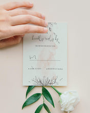 Load image into Gallery viewer, Blush Pink Botanical Wedding Invitation Suite - ROSALIE