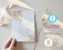 Load image into Gallery viewer, Boho Desert Pampas Grass Invitation Suite - MARTINA