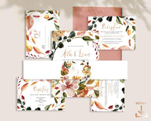 Load image into Gallery viewer, Burnt Orange Fall Wedding Invitation Suite - AMBER