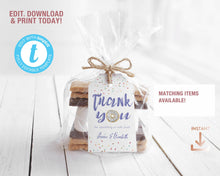 Load image into Gallery viewer, Donut Grow Up Birthday Invitation in Blue