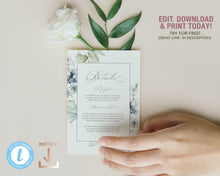 Load image into Gallery viewer, Dusty Blue Winter Berries Wedding Invitation Suite - INGRID