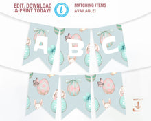 Load image into Gallery viewer, Easter Egg Hunt Birthday Party Bunny Invitation