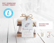 Load image into Gallery viewer, Elephant Baby Girl Shower Invitation Template