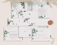 Load image into Gallery viewer, Eucalyptus foliage Full Wedding Stationery Suite - CORDELIA