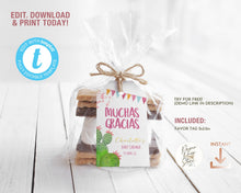 Load image into Gallery viewer, Fiesta Baby Girl Shower Editable Thank you Tag