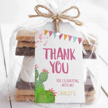 Load image into Gallery viewer, Fiesta Girl Birthday Party Favor Tag in Pink