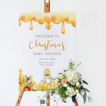 Load image into Gallery viewer, Honey Bee Baby Shower Welcome Sign