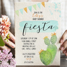 Load image into Gallery viewer, It's a boy Fiesta Baby Shower Invitation