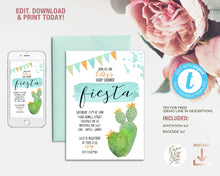 Load image into Gallery viewer, It's a boy Fiesta Baby Shower Invitation