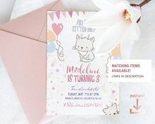 Load image into Gallery viewer, Kitten Birthday Favor Tag