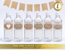 Load image into Gallery viewer, Lace & Kraft Card Bridal Party Pack