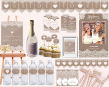 Load image into Gallery viewer, Lace & Kraft Card Bridal Party Pack