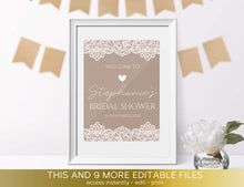 Load image into Gallery viewer, Lace & Kraft Card Bridal Party Pack