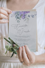 Load image into Gallery viewer, Lavender Lilac and Eucalyptus Wedding Invitation Suite - IRIS