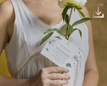 Load image into Gallery viewer, Lilies & Green Foliage Botanical Full Wedding Invitation Suite - OLIVIA