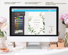 Load image into Gallery viewer, Lilies & Green Foliage Botanical Full Wedding Invitation Suite - OLIVIA