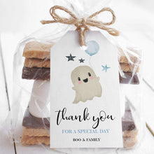 Load image into Gallery viewer, Little Boo Cute Ghost Halloween Favor Tag