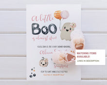 Load image into Gallery viewer, Little Boo Cute Pink Ghost Halloween Favor Tag