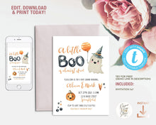 Load image into Gallery viewer, Little Boo Halloween Baby Shower Invitation