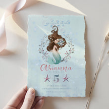 Load image into Gallery viewer, Little Mermaid Birthday Invitation
