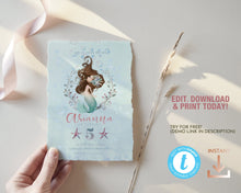 Load image into Gallery viewer, Little Mermaid Birthday Invitation