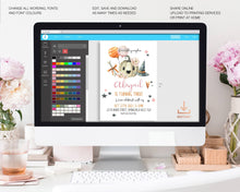 Load image into Gallery viewer, Little Pumpkin Fall Birthday Girl Photo Invitation