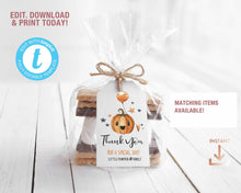 Load image into Gallery viewer, Little Pumpkin Fall Birthday Invitation in Blue