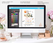 Load image into Gallery viewer, Little Pumpkin Fall Birthday Invitation in Pink