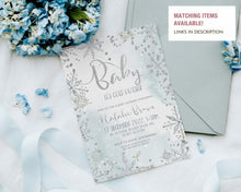 Load image into Gallery viewer, Little Snowflake Winter Wonderland Favor Tag in silver