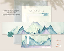 Load image into Gallery viewer, Mountain Escape Boho Watercolor Full Wedding Suite - AUDREY