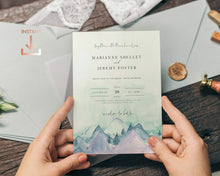 Load image into Gallery viewer, Mountain Escape Boho Watercolor Full Wedding Suite - AUDREY