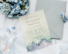 Load image into Gallery viewer, Mountain Escape Boho Watercolor Full Wedding Suite - AUDREY