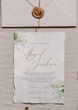 Load image into Gallery viewer, Olive Sage & Gold Greenery Wedding Invitation Suite - LEANNE