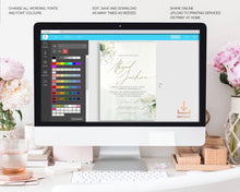 Load image into Gallery viewer, Olive Sage & Gold Greenery Wedding Invitation Suite - LEANNE