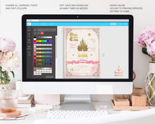 Load image into Gallery viewer, Once Upon a Time Princess Baby Shower Invitation