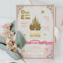Load image into Gallery viewer, Once Upon a Time Princess Baby Shower Invitation