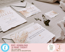 Load image into Gallery viewer, Pampas Grass Desert Boho Baby Shower Invitation Set - MARTINA