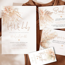 Load image into Gallery viewer, Pampas Grass Desert Boho Baby Shower Invitation Set - MARTINA