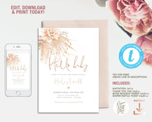Load image into Gallery viewer, Pampas Grass Desert Boho Baby Shower Invitation Set - MARTINA