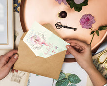 Load image into Gallery viewer, Pink Little Mermaid Birthday Invitation