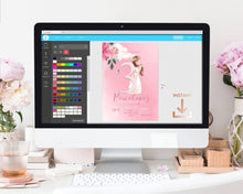 Load image into Gallery viewer, Pink Princess Fairytale Birthday Invitation